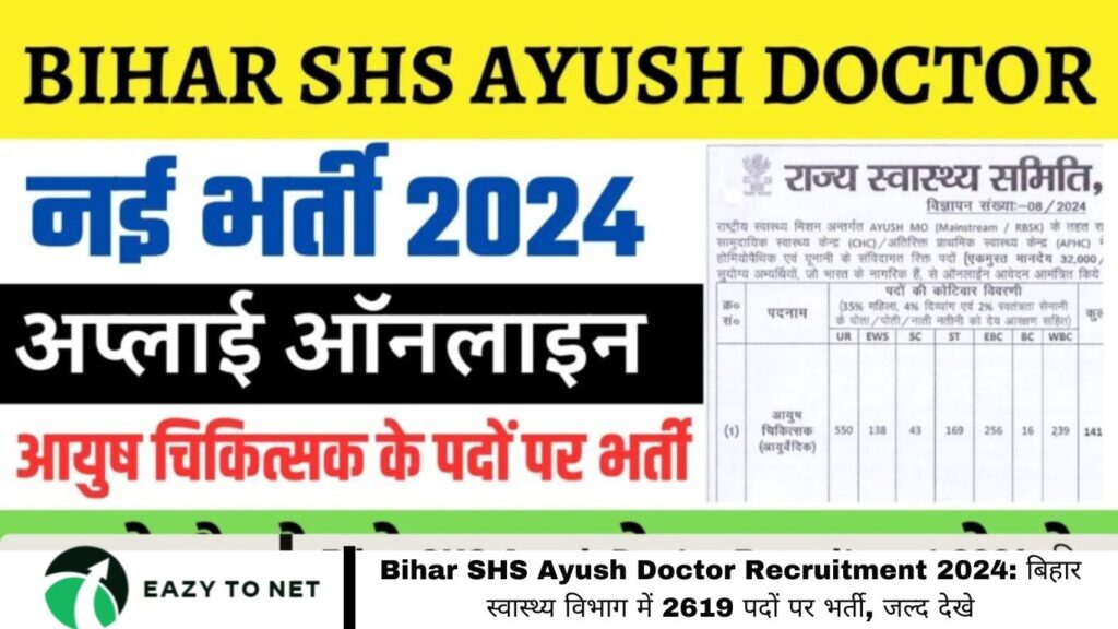 Bihar SHS Ayush Doctor Recruitment 2024 (1)