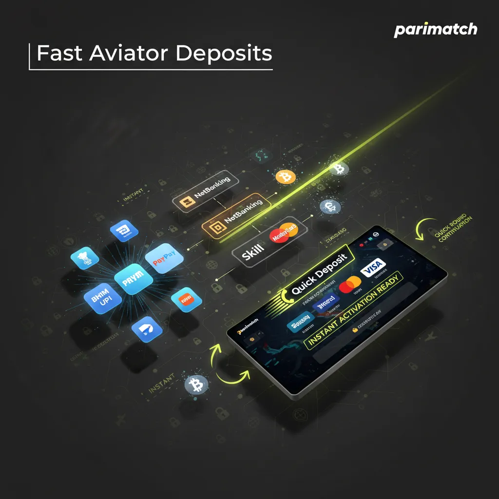 Parimatch Aviator deposit methods in India: UPI, Paytm, PhonePe, GPay, NetBanking, cards, Skrill, Neteller, Bitcoin/USDT