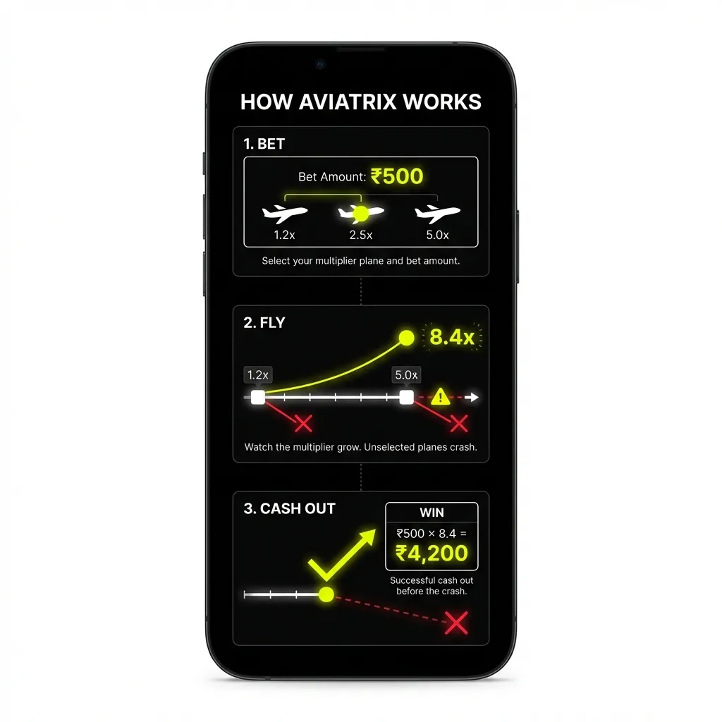How Aviatrix works - basic rules and gameplay on Parimatch India