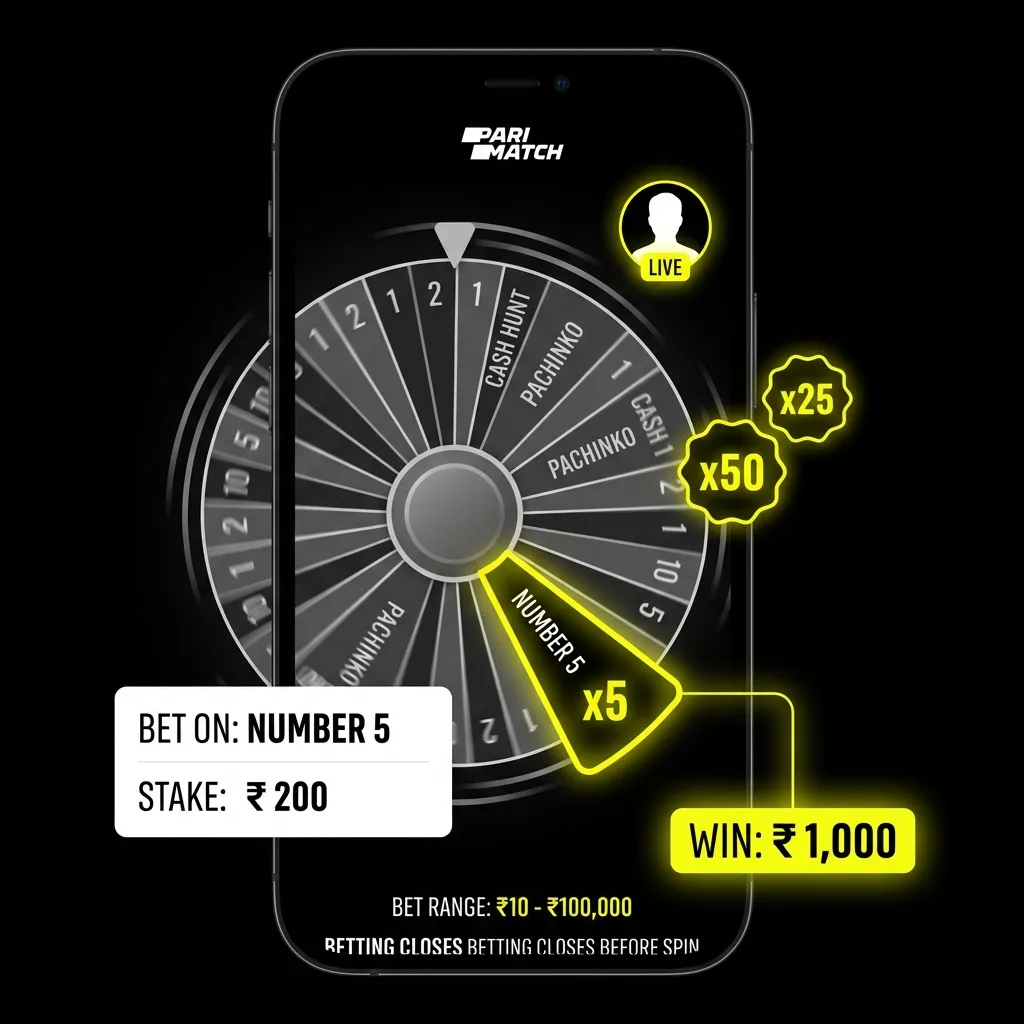 How does Crazy Time live casino game work? Guide for Indian players on Parimatch