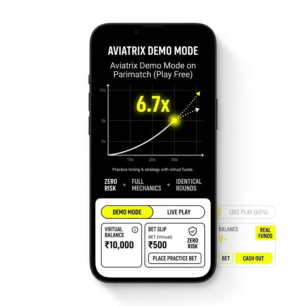 Play Aviatrix demo version without risk on Parimatch India