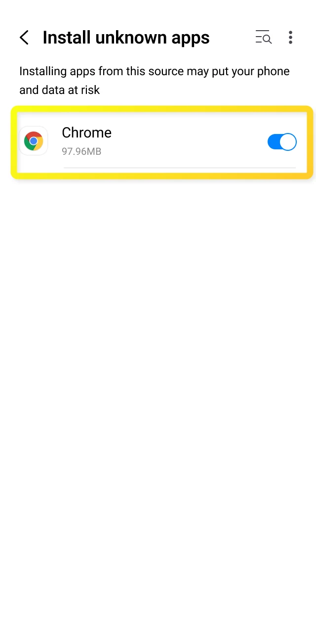 Adjust your Android security settings to allow installation of the Parimatch application.