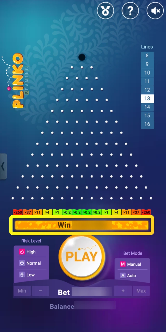 Collect your payout after the ball lands in a final slot, determined by the multiplier on Parimatch.