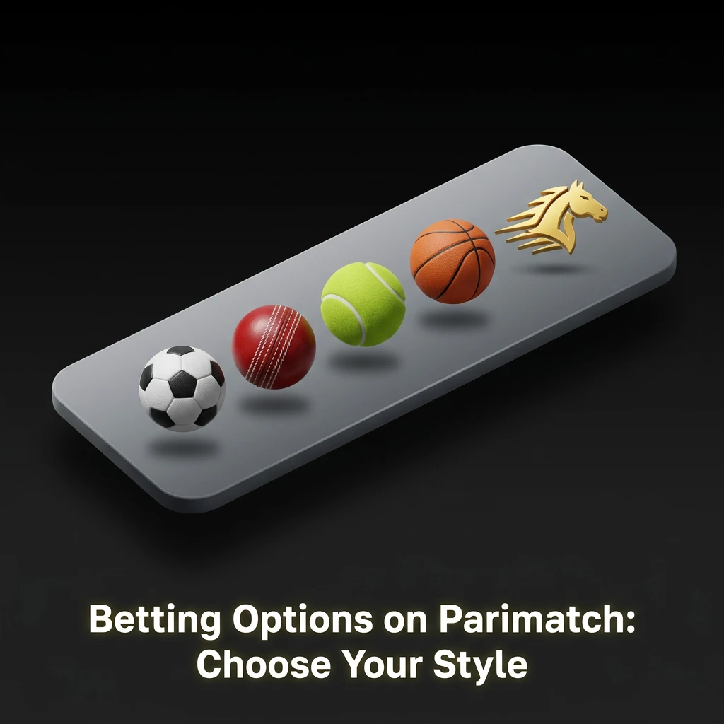 Parimatch betting options including live betting, multi live, and pre-match line betting for cricket football tennis and more