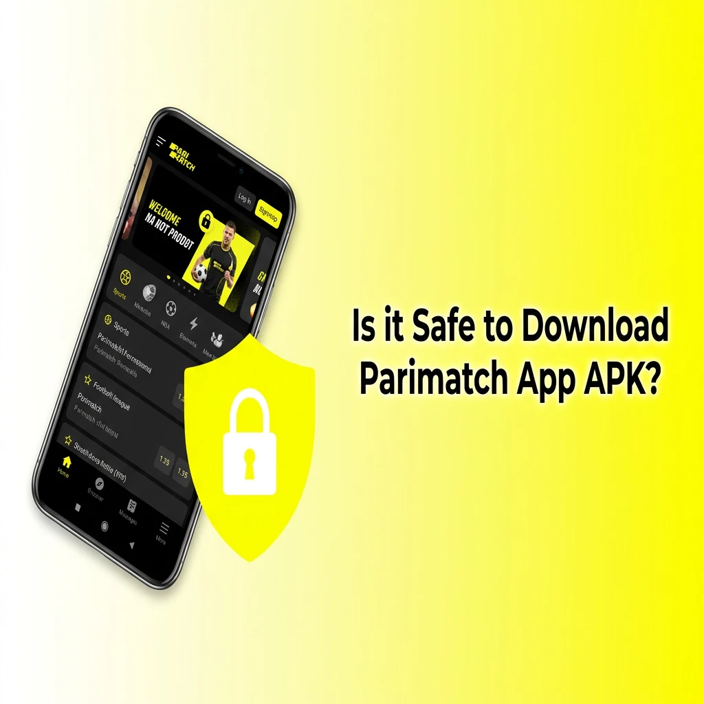Secure download of the official Parimatch App APK, highlighting safety, licensing, and SSL encryption.