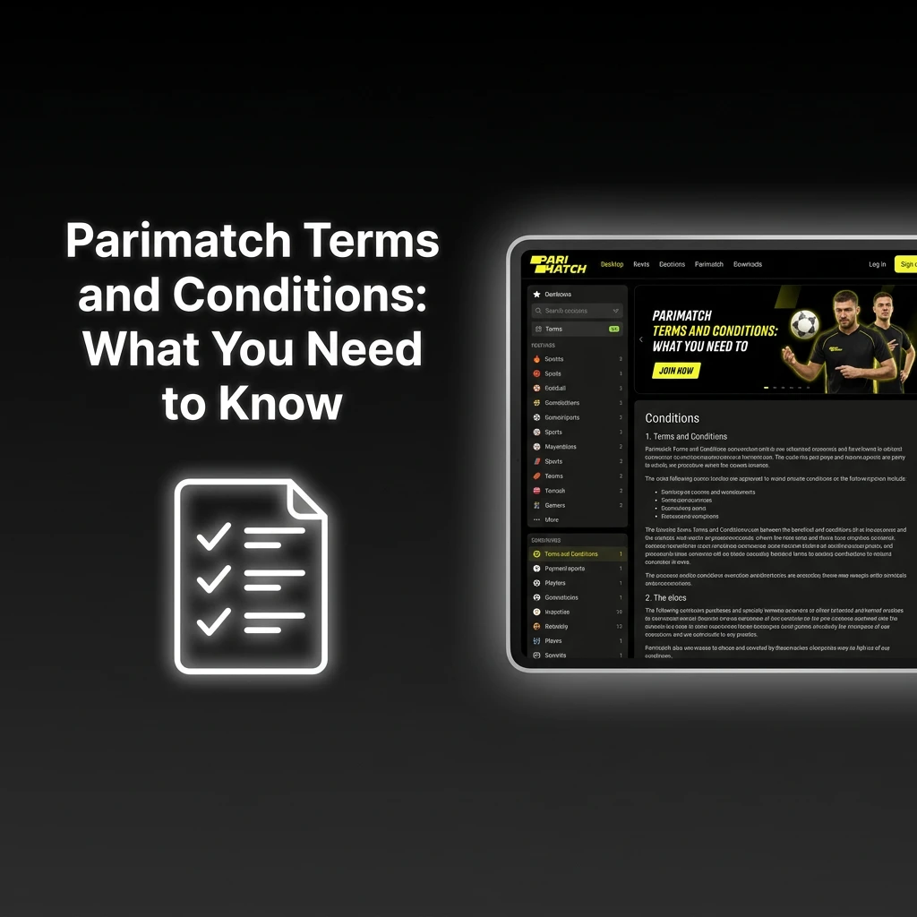 Parimatch terms and conditions overview covering age requirements, account rules, bonuses, and identity verification policies