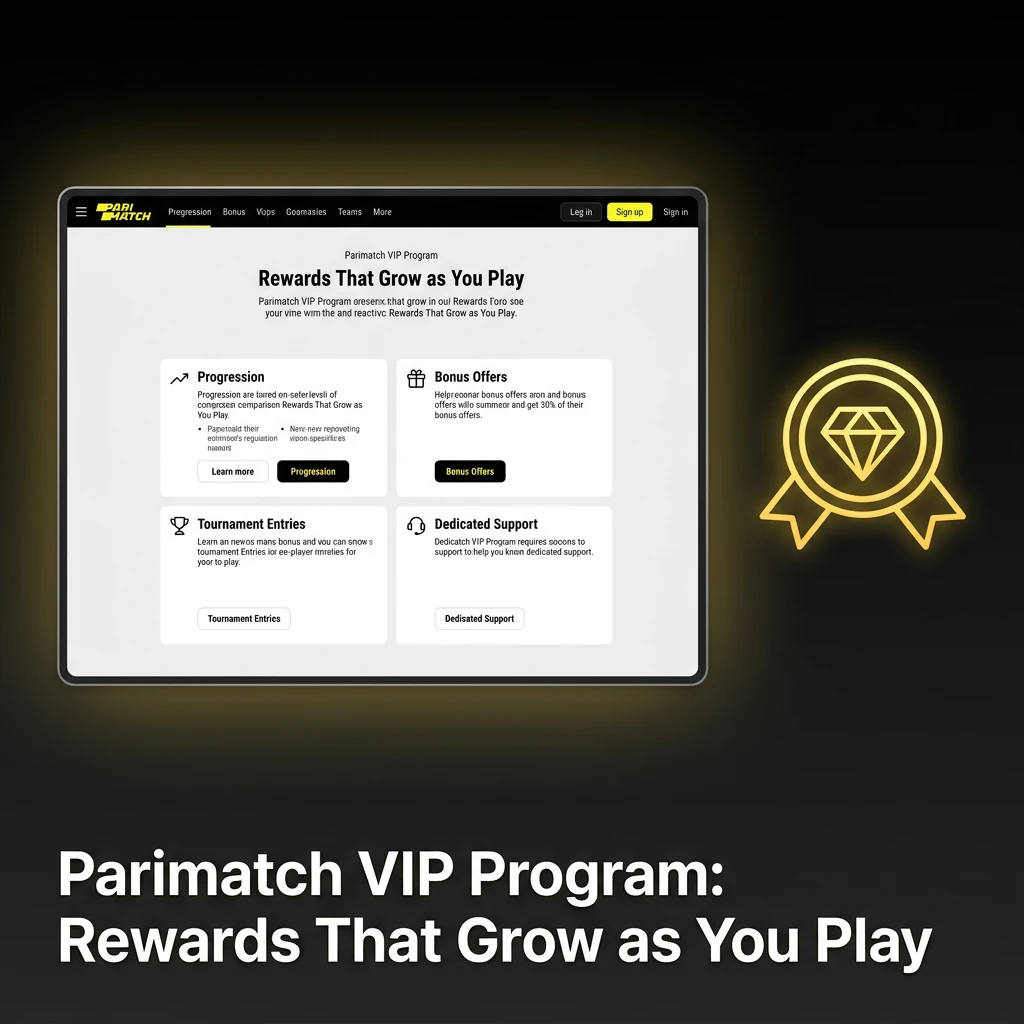 Parimatch VIP loyalty program tiers showing growing rewards, cashback, and exclusive perks for active Indian players